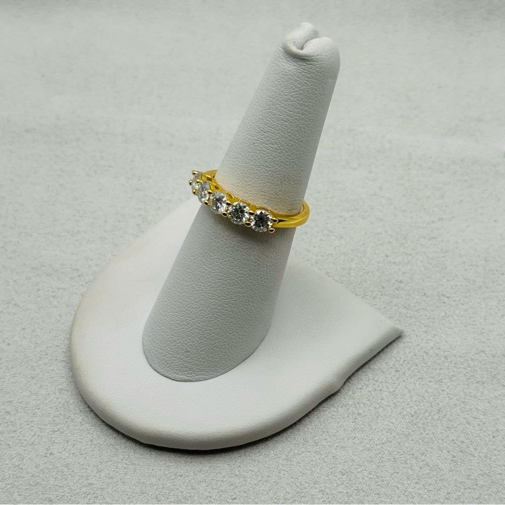 1.5 CT Moissanite Diamond Half Eternity Ring