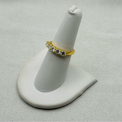 1.5 CT Moissanite Diamond Half Eternity Ring