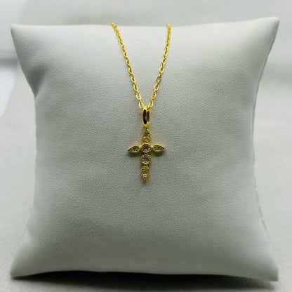 0.12 CT Moissanite Cross Necklace