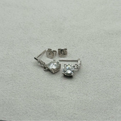 1.0 CT* 2 Moissanite Diamond Earrings