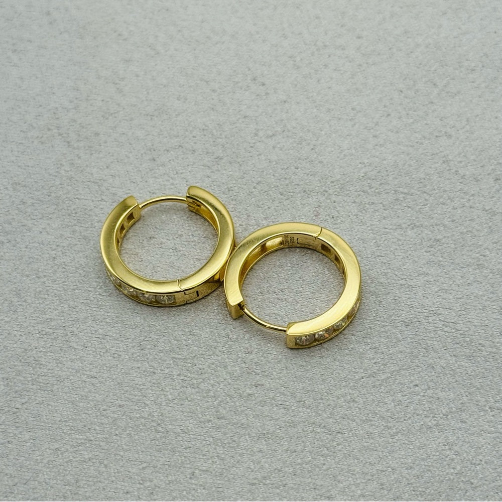 .5 * 2 CT Moissanite Diamond Hoop Earrings