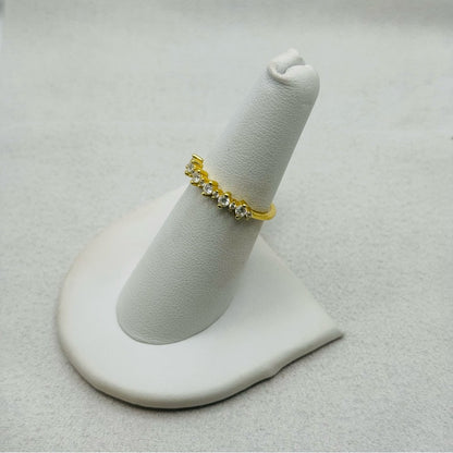 S925 Gold Band Ring