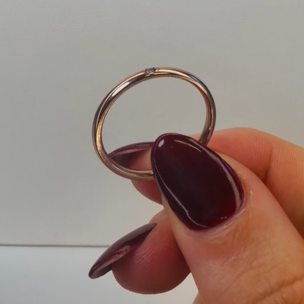 Rose Gold Micro Ring