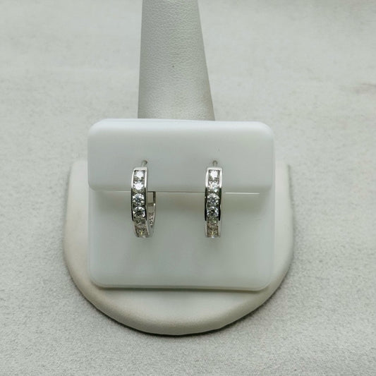.5 * 2 CT Moissanite Diamond Hoop Earrings