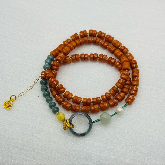 Jade Wrap Bracelet / Necklace