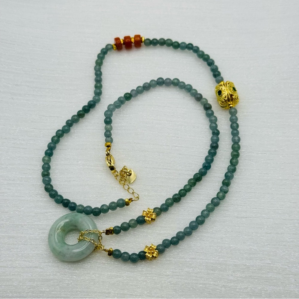 Beaded Jade Necklace