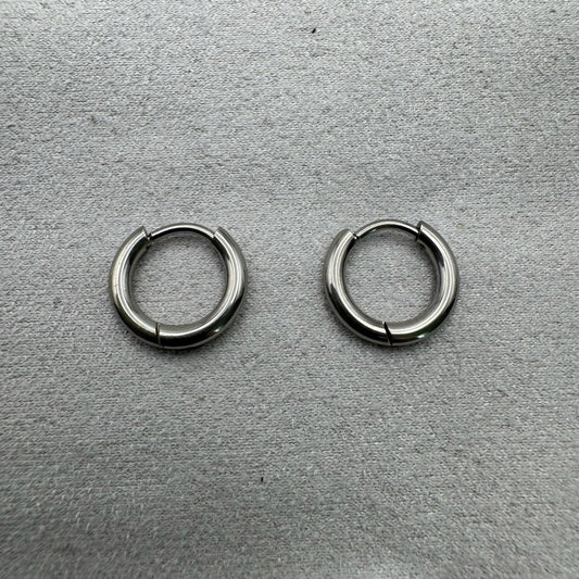 #103 Hoop Earrings - Silver