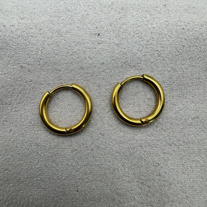 #104 Hoop Earrings - Gold