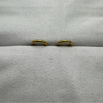 #104 Hoop Earrings - Gold