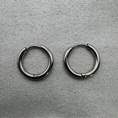 #104 Hoop Earrings - Silver