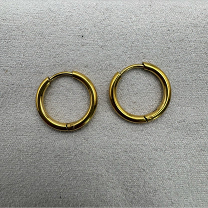 #105 Hoop Earrings - Gold