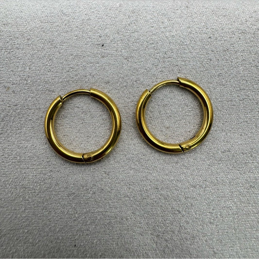 #105 Hoop Earrings - Gold