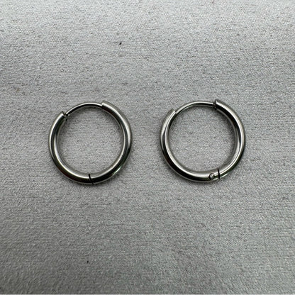 #105 Hoop Earrings - Silver