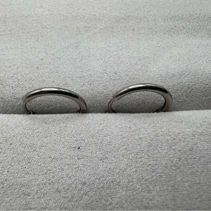 #106 Hoop Earrings - Silver