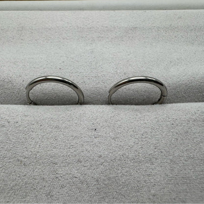 #107 Hoop Earrings - Silver