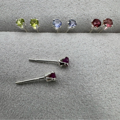 Birthstone S925 Mini Stud Earrings