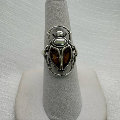 Amber Spider S925 Ring