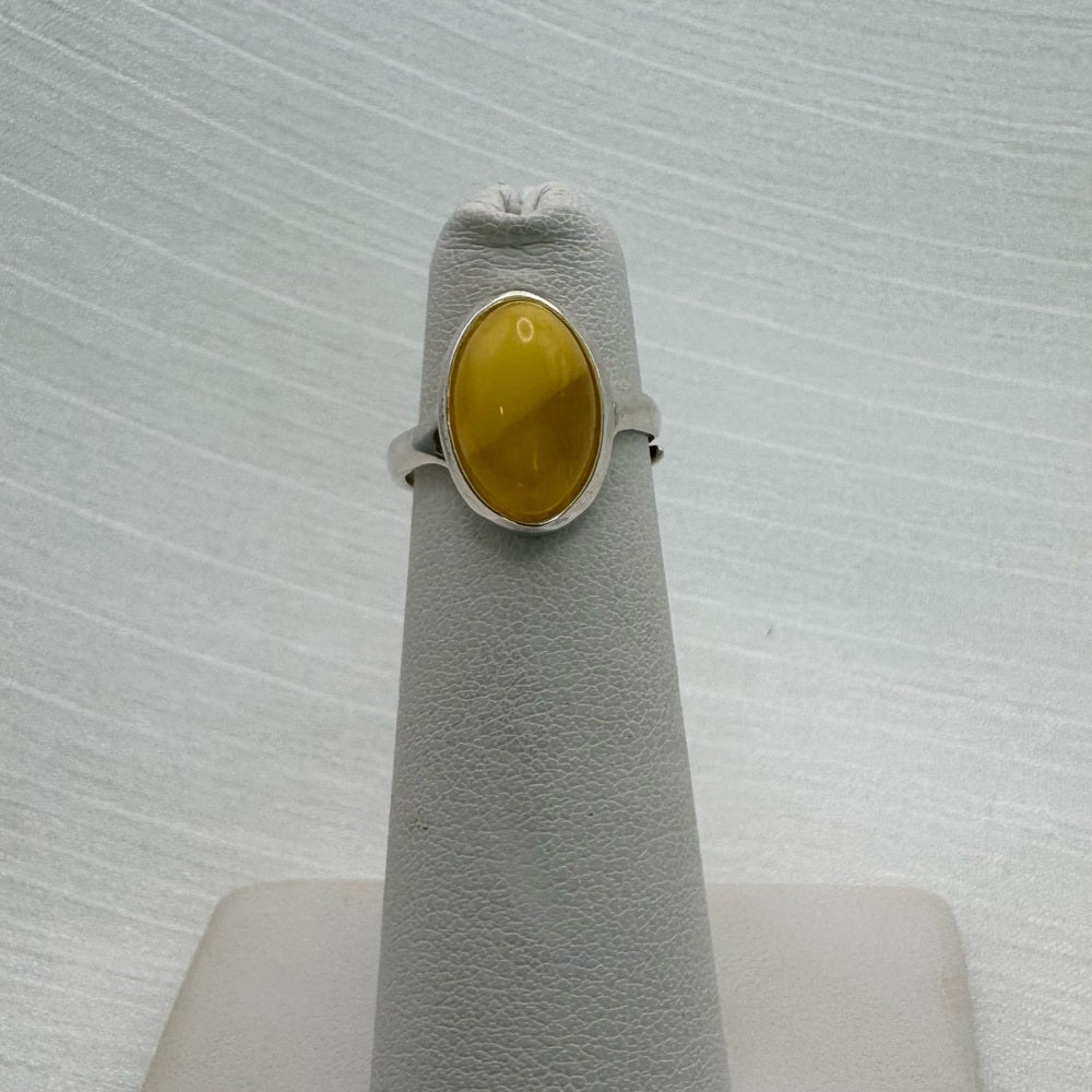 S925 Amber Ring
