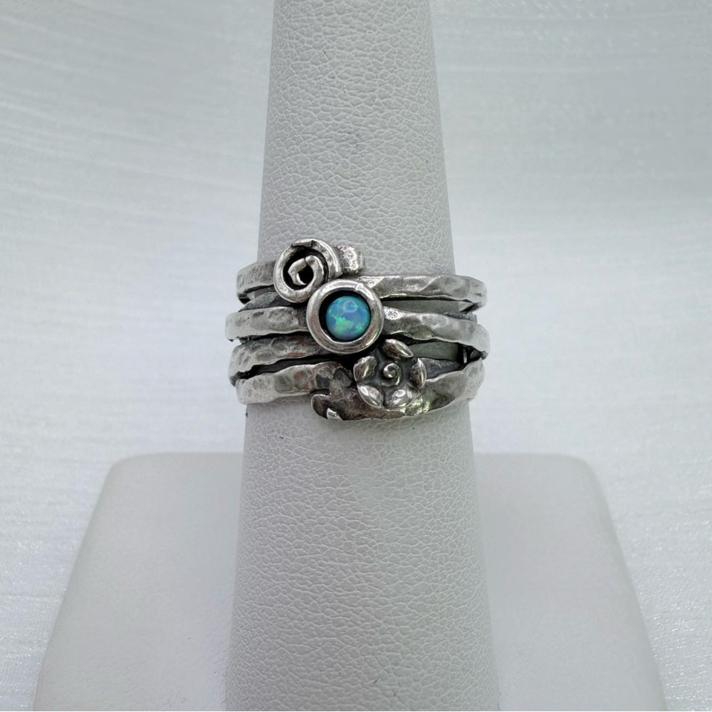 S925 Handmade Australian Opal Ring