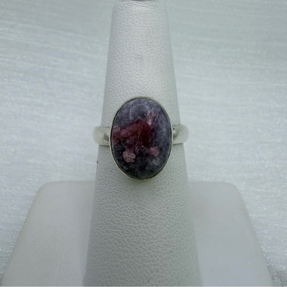 S925 Tourmaline Lapidite Ring (Unicorn Stone)