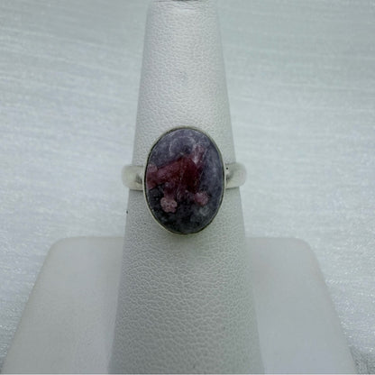 S925 Tourmaline Lapidite Ring (Unicorn Stone)