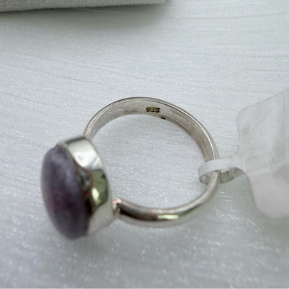 S925 Tourmaline Lapidite Ring (Unicorn Stone)