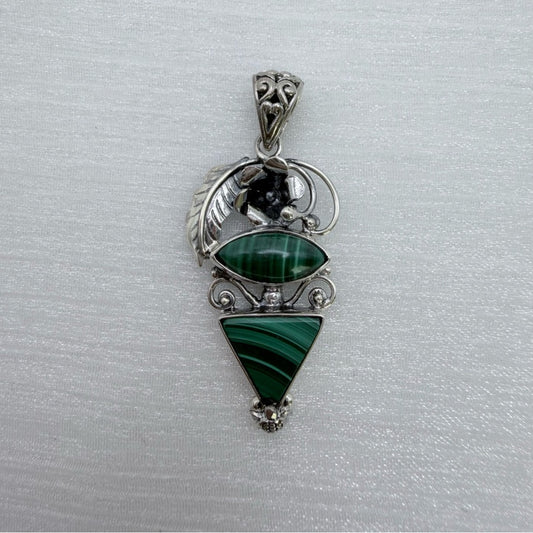 S925 Malachite Pendant