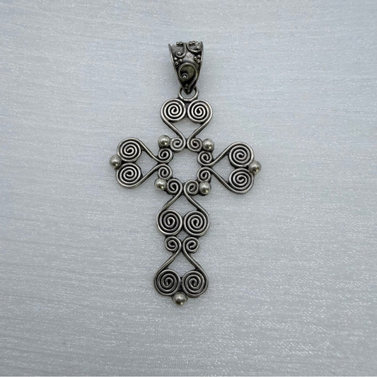 S925 Sterling Silver Cross Pendant