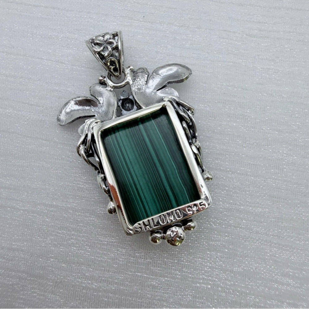 S925 Malachite Pendant
