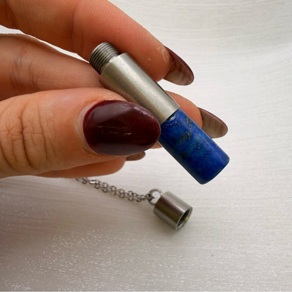 S925 Lapis Secret Container Necklace