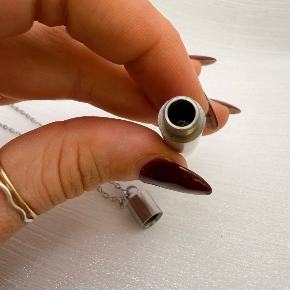 S925 Rose Quartz Secret Container Necklace