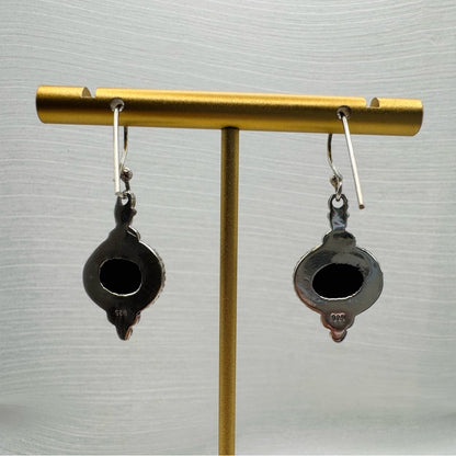 S925 Onyx Dangle Earrings