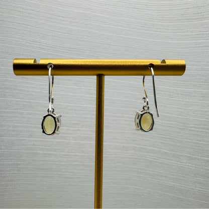 S925 Ethiopian Opal Dangle Earrings