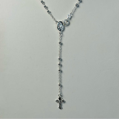 Silver Rosary Necklaces
