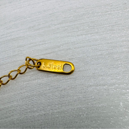 Gold Stainless Steel Chunky Figaro Chain Necklace