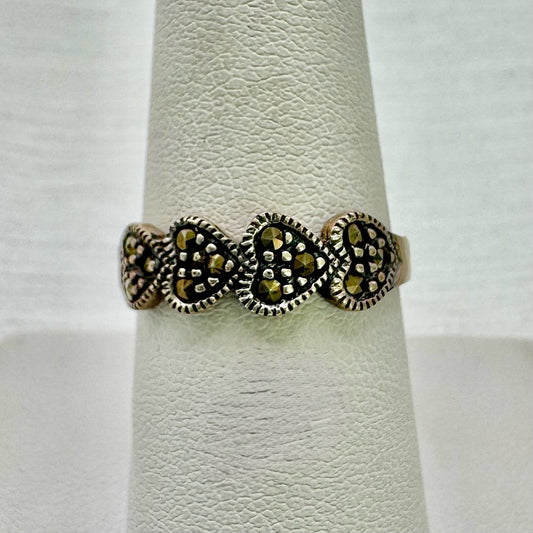 Marcasite Heart Ring