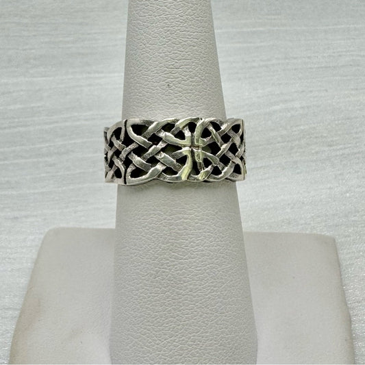 S925 Celtic Pattern Band