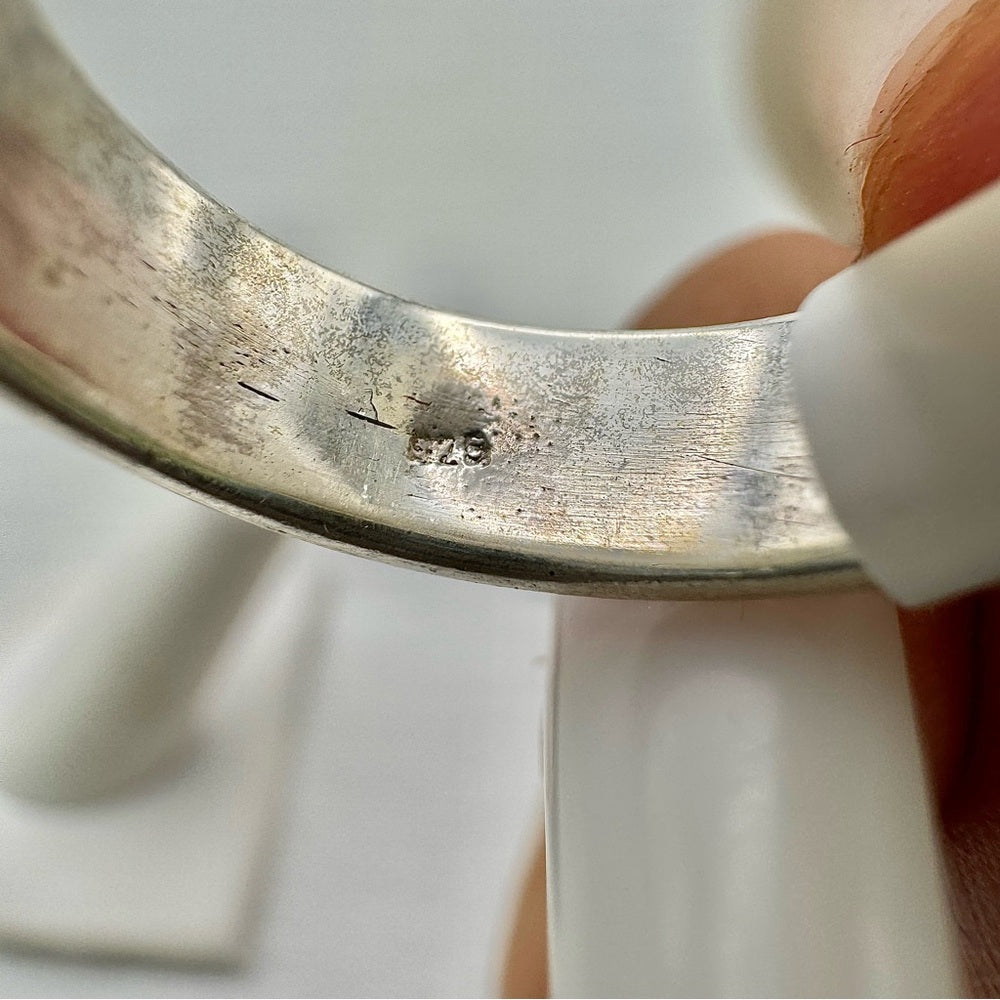 S925 Flower Patterned Ring