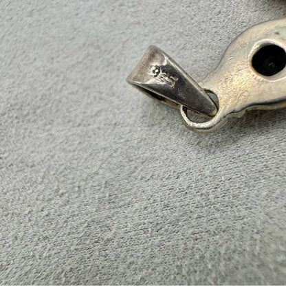 S925 Round Mystic Topaz Cross Pendant