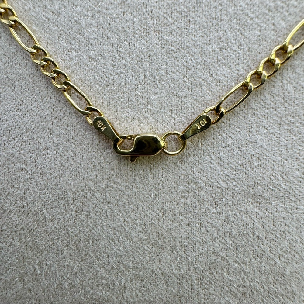 Solid Gold 10K Figaro Chain