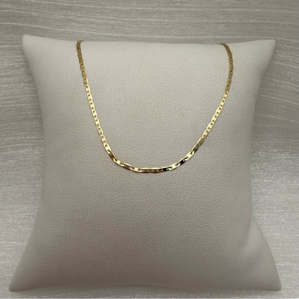 Solid 10k Gold Gucci Mirror Link Chain Bracelet