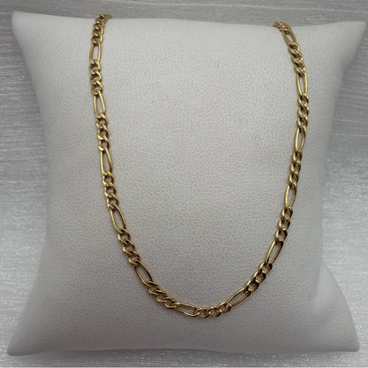 Solid Gold 10K Figaro Chain