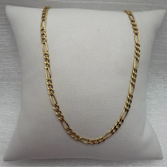 Solid Gold 10K Figaro Chain