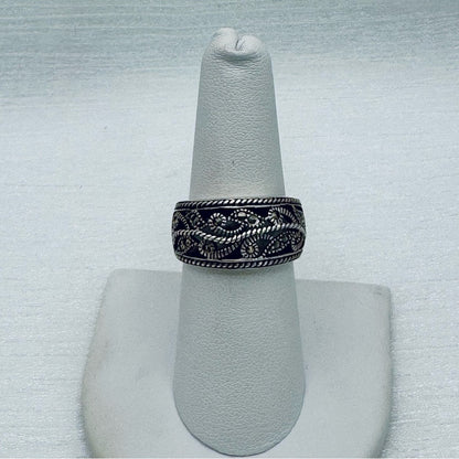 Flower Detail Marcasite Ring