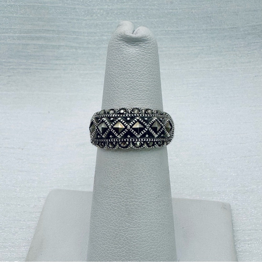 Marcasite Half Eternity Ring