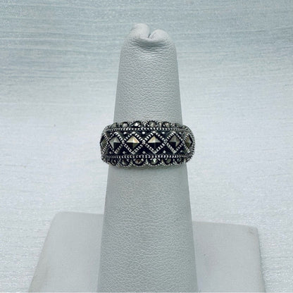 Marcasite Half Eternity Ring
