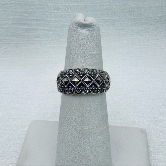Marcasite Half Eternity Ring