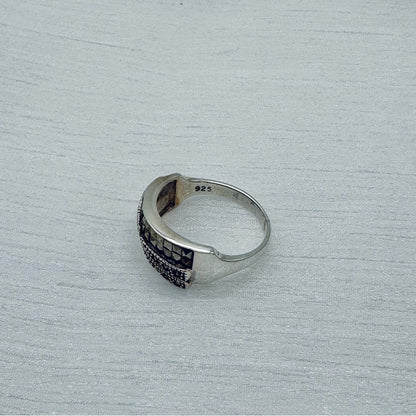 Twist Marcasite Diamond Ring