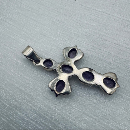 Amethyst S925 Cross Necklace
