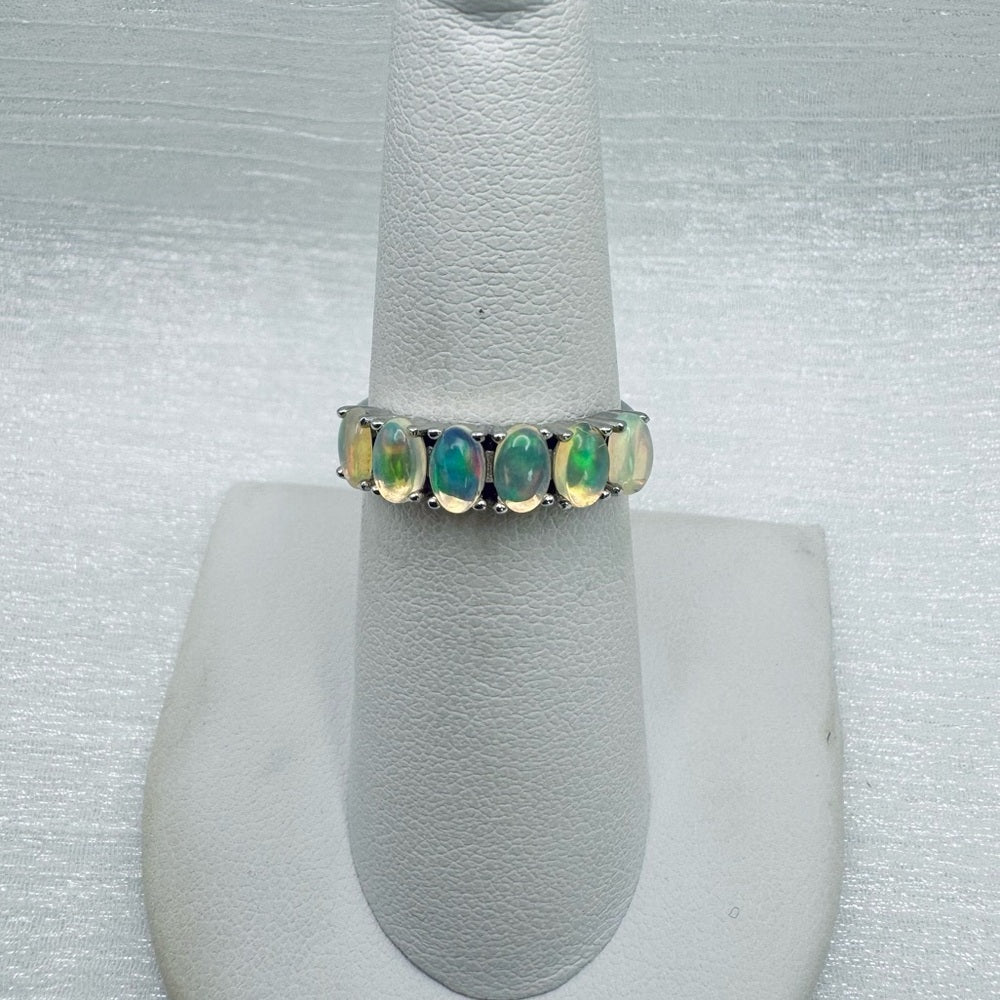 Sterling Silver Ethiopian Opal S925 Ring